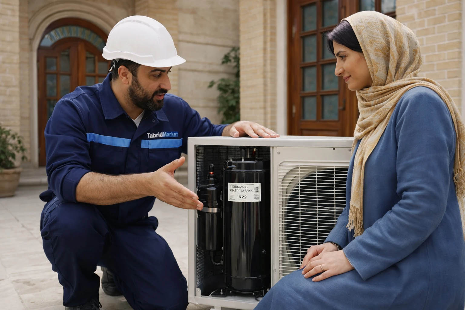 موتور کمپرسور ۱۸۰۰۰ روتاری GMCC اصلی مدل PH310 برای کولر گازی ۱۸ هزار